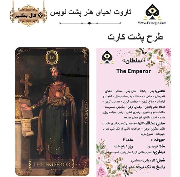 کارت تاروت احیای هنر پشت نویس