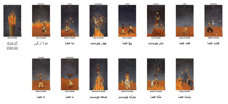 کارت تاروت خورشید و ماه